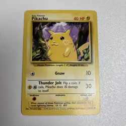 Pokemon TCG Pikachu 58/102 Yellow Cheeks Base Set Unlimited Near Mint - Image 1