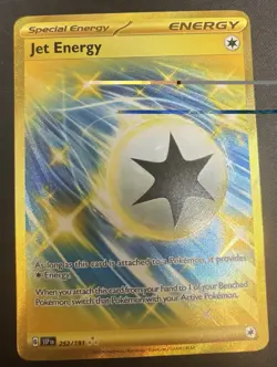 Pokemon TCG Jet Energy 252/191 Sv: Surging Sparks Hyper Rare NM - Image 1