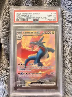 Pokemon TCG Salamence EX Journey Together Special Illustration Rare PSA 10 - Image 1