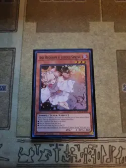 YUGIOH ASH BLOSSOM JOYOUS SPRING RA01-EN008 SUPER 1ST ED NM - Image 1
