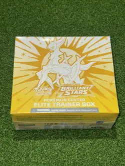 Pokemon TCG Sword & Shield Brilliant Stars Pokemon Center Elite Trainer Box ETB - Image 1