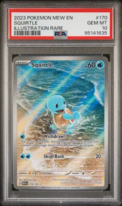 2023 Pokemon SV 151 MEW EN Squirtle #170/165 PSA 10 💎🔥 - Image 1