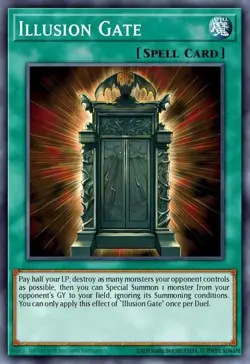 Illusion Gate MZMU-EN023 Secret Rare 1st Edition YuGiOh TCG Card - Image 1