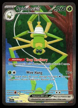 Spidops ex 243/198 Special Illustration Rare Scarlet & Violet Base Pokemon Card - Image 1