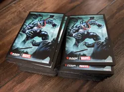 Eddie Brock // Venom, Lethal Protector 100 PROXY Card Commander Deck - Sleeved - Image 1