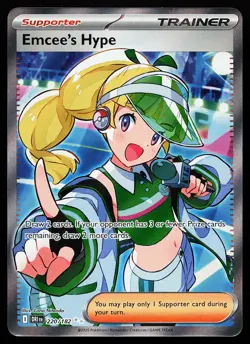 Emcee's Hype 220/182 Ultra Rare Destined Rivals Pokemon Card - Image 1