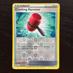 Crushing Hammer 125/159 Pokemon Crown Zenith SWSH Reverse Holo Uncommon NM - Image 1