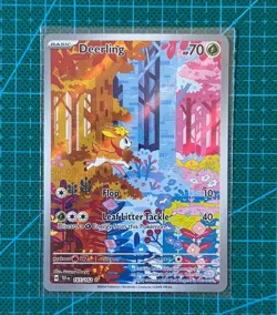 Pokemon TCG Deerling 165/162 Illustration Rare Temporal Forces English - Image 1