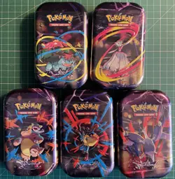 Pokemon TCG Mega Evolution - Mega Heroes Mini Tin x5 Full Art Set ✅ Sealed 🔥🔥 - Image 1