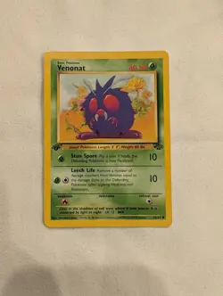Pokemon TCG - Venonat - 1ST EDITION - 63/64 - WOTC - JUNGLE (1999) - LP/NM - Image 1