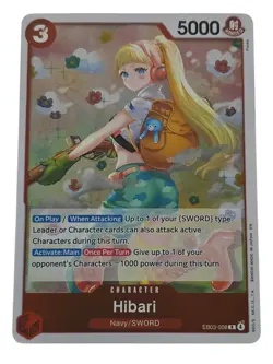 Hibari EB03-008 Extra Booster: One Piece Heroines Edition English R Foil NM - Image 1