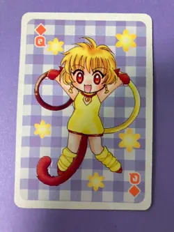Tokyo Mew Mew Playing Card Ichigo Momomiya Queen of Diamonds Furoku Japanese - Image 1