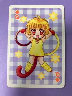 Tokyo Mew Mew Playing Card Ichigo Momomiya Queen of Diamonds Furoku Japanese - Image 2