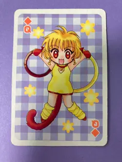 Tokyo Mew Mew Playing Card Ichigo Momomiya Queen of Diamonds Furoku Japanese - Image 3
