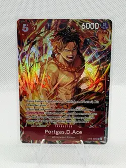 Bandai One Piece CCG Portgas.D.Ace ST15-005 Special Holo Character Card - Image 1