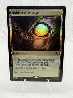 Magic: The Gathering Multiversal Passage Marvel Rare Land Holo Foil Card #180 - Image 1