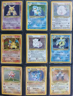 Complete Pokemon Card Base Set 102/102 WOTC 1999 Charizard, Blastoise, Venusaur - Image 1