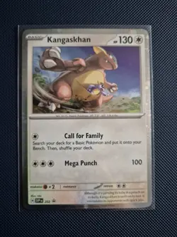 Pokemon TCG Destined Rivals Kangaskhan 202 Black Star Promo Card Destined Rivals - Image 1