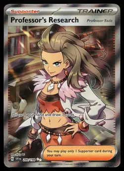 Professor's Research 240/198 Ultra Rare Scarlet & Violet Base Set Pokemon Card - Image 1
