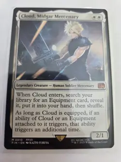 mtg, Cloud, Midgar Mercenary- Final Fantasy Regular NM - Image 1