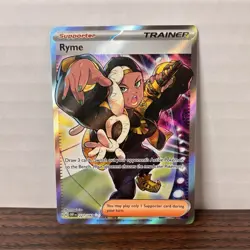Pokemon Ryme Trainer Full Art Ultra Rare SV03 Obsidian Flames Holo 221/197 EN - Image 1