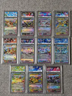 ACE 10 Eevee Evolution RR FULL set sv8a +M2a RR JP Pokemon Card GEM MINT - Image 1