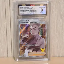 pokemon 2021 professor's research uk Celebrations 024/025 trainer supporter card - Image 1