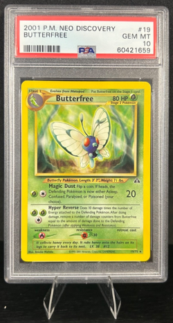 2001 POKEMON NEO DISCOVERY 19/75 BUTTERFREE PSA 10 * LOW POP 21 * - Image 1