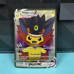 M Gengar Pikachu VCOS 026/055 Pokemon TCG Fan Art Cosplay Textured Near Mint - Image 1