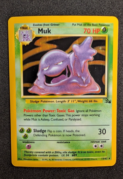 Muk - Fossil Holo Rare 13/62 - Pokemon TCG (WOTC) - LP - Image 4