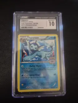 Vaporeon Pokemon 2012 Dark Explorers 25/108 S/P/T Championships. CGC 10 Gem Mint - Image 1