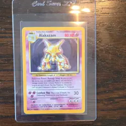 Pokemon Alakazam 1/102 Base Set Holo Rare 1999 Stage 2 80 HP - Image 1