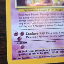 Pokemon Alakazam 1/102 Base Set Holo Rare 1999 Stage 2 80 HP - Image 4