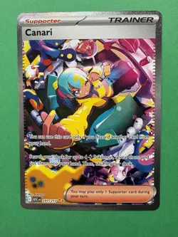 Pokemon Canari Trainer Supporter 291/217 ASC Rare Full Art Holo 2026 English - Image 1