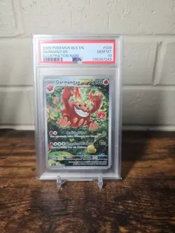 Pokemon SV Black Bolt BLK en Darmanitan Illustration Rare #098/086 PSA 10 - Image 1