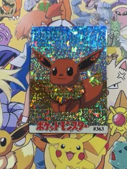 Pokemon Eevee Vintage Pocket Monsters Vending HOLO Prism Sticker 98 Nintendo - Image 2