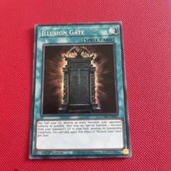 YUGIOH ILLUSION GATE SECRET RARE NEAR MINT MZMU-EN023 NA PRINT - Image 1