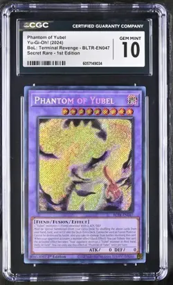 Phantom Of Yubel *CGC 10* BLAR-EN047 *POP 9* Secret Rare* 2024 * Yugioh - Image 1