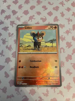 Litleo 015/131 Masterball Reverse Holo Prismatic Evolutions Pokemon TCG Card - Image 1