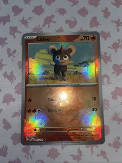 Litleo 015/131 Masterball Reverse Holo Prismatic Evolutions Pokemon TCG Card - Image 2