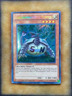 Yugioh Electromagnetic Turtle YGLD-ENA00 Secret Rare Limited Edition NM - Image 1