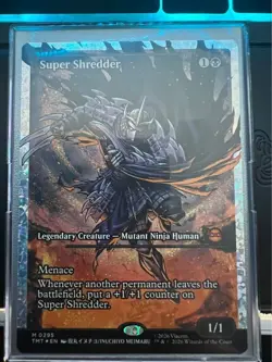 Super Shredder Fracture Foil Teenage Mutant Ninja Turtles #295 MTG Chase Card - Image 1