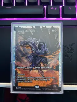 Super Shredder Fracture Foil Teenage Mutant Ninja Turtles #295 MTG Chase Card - Image 3