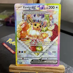 Eevee EX SVP 174 Prismatic Evolutions Black Star Promo Pokemon TCG Card NM/M - Image 1