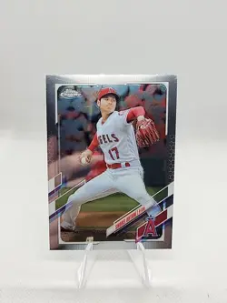 SHOHEI OHTANI 2021 TOPPS CHROME BASEBALL LOS ANGELES ANGELS #159 - Image 1