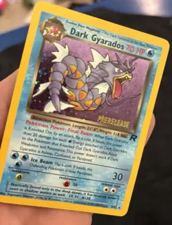 Pokemon TCG Dark Gyarados Prerelease Holo Rare Card 8/82 Vintage LP To MP - Image 3