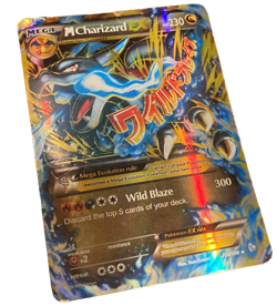 [POOR COND] M Charizard EX Ultra Rare Holo Pokemon Card XY 108/106 Mega Dragon - Image 1