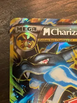 [POOR COND] M Charizard EX Ultra Rare Holo Pokemon Card XY 108/106 Mega Dragon - Image 2