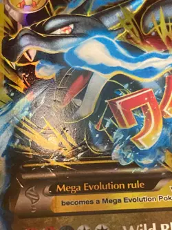 [POOR COND] M Charizard EX Ultra Rare Holo Pokemon Card XY 108/106 Mega Dragon - Image 3