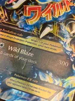 [POOR COND] M Charizard EX Ultra Rare Holo Pokemon Card XY 108/106 Mega Dragon - Image 4